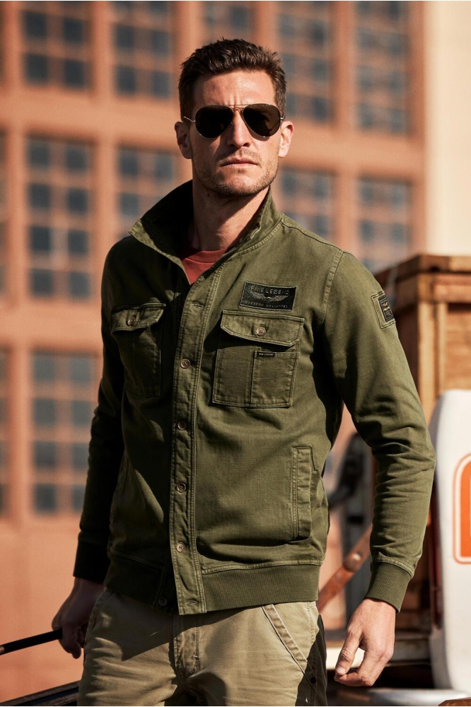 SWEAT JACKET WITH BUTTON CLOSURE PSW2402408 6149